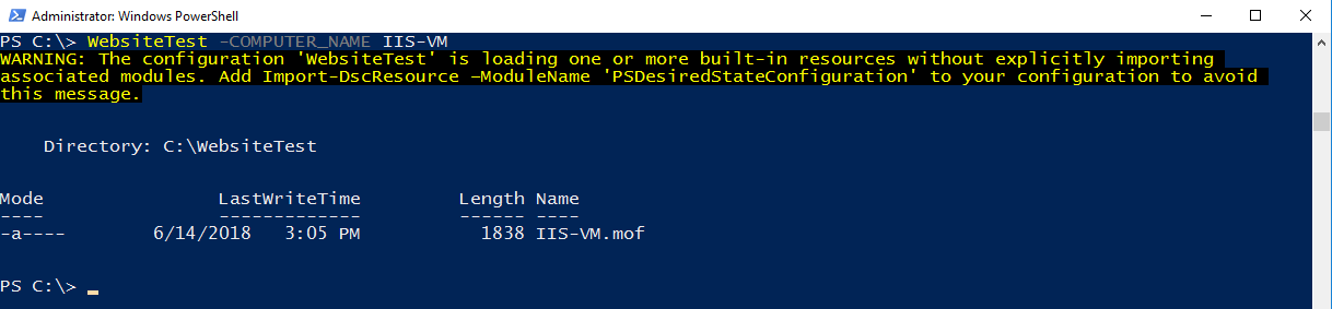 Azure Powershell (3): DSC (Desire State Configuration)